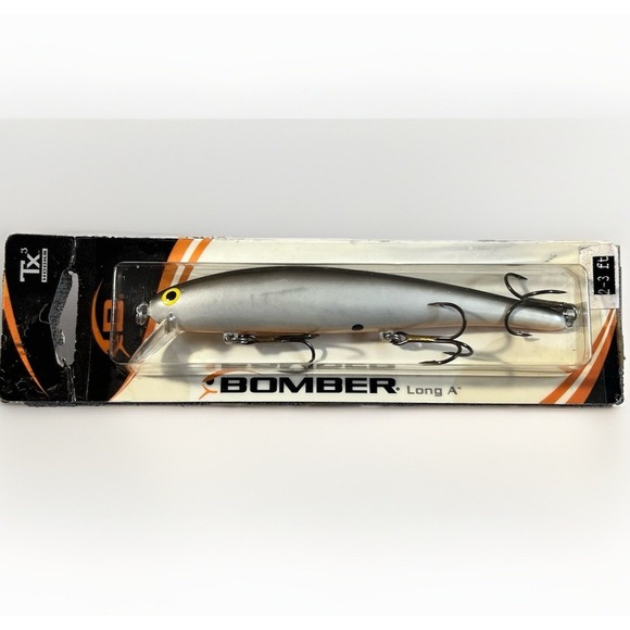 Mad Bomber Other - Bomber Long A B15A-PBO 4.5" 1/2 Oz Fishing Lure NIP Pearl Black Back